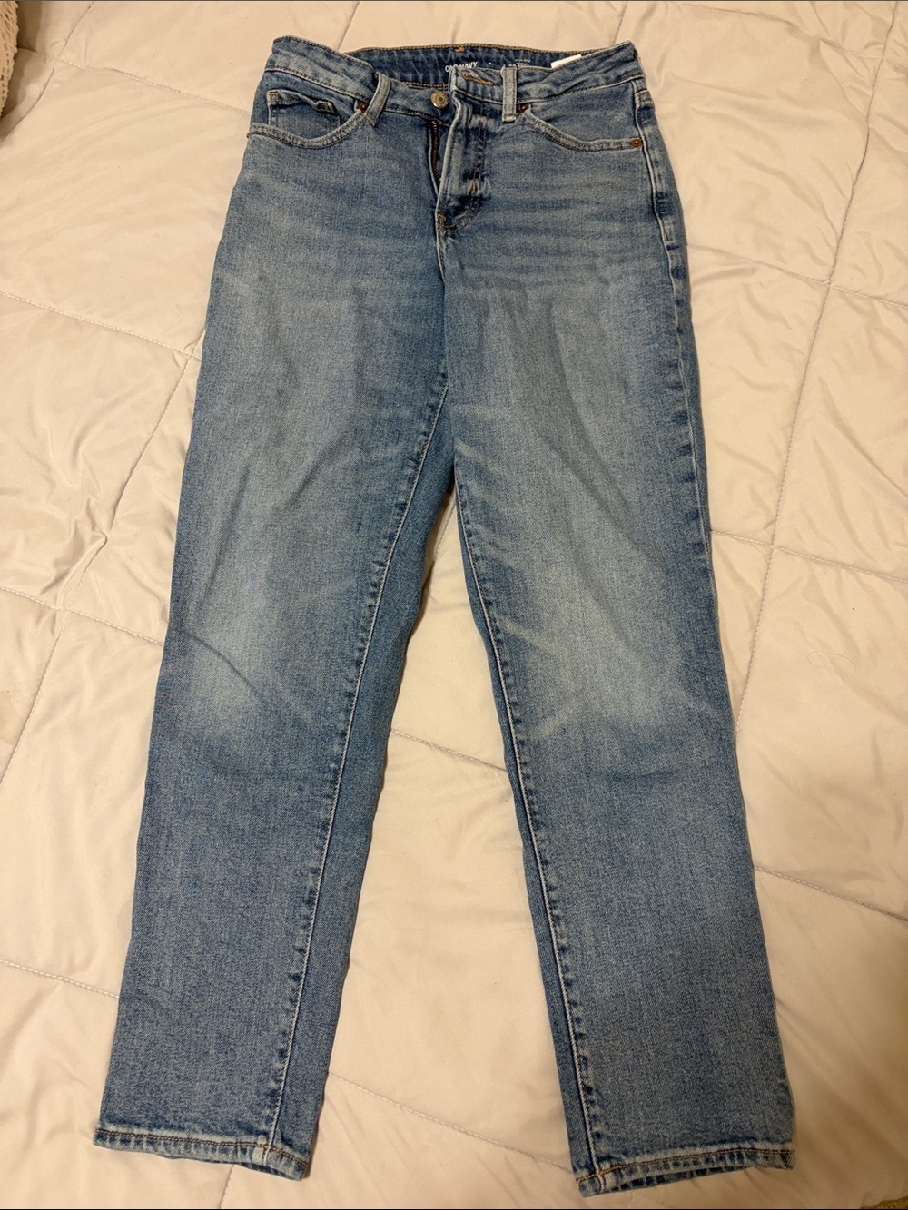 Classic High-Rise Straight Leg curvy OG Women's Jeans - Light Blue